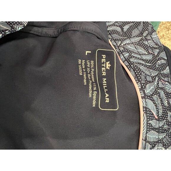 Peter Millar Womens Blue Leaf Pattern Golf Skirt L /Pockets Polyester Spandex - Picture 6 of 8